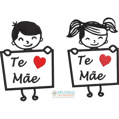 Matriz de bordado Plaquinha dia das mães   Matriz de bordado Plaquinha dia das mães
