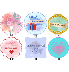 250 Etiquetas Adesivas para Embalagens 250 Etiquetas Adesivas para Embalagens