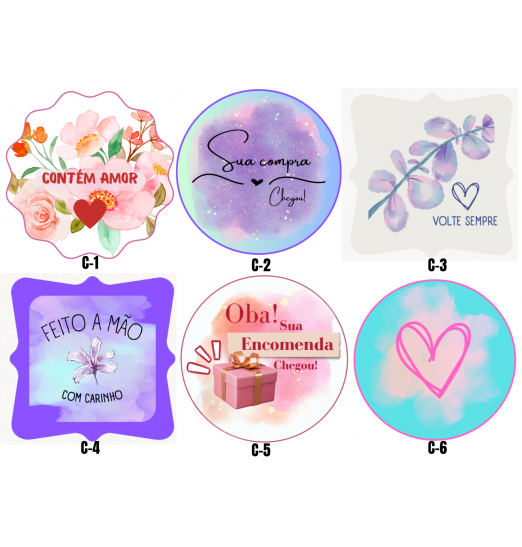 250 Etiquetas Adesivas para Embalagens 250 Etiquetas Adesivas para Embalagens