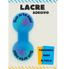 100 Adesivos Personalizados - Lacre Fecha Sacola 100 Adesivos Personalizados - Lacre Fecha Sacola