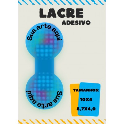 100 Adesivos Personalizados - Lacre Fecha Sacola 100 Adesivos Personalizados - Lacre Fecha Sacola