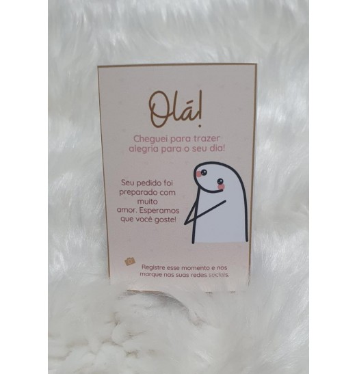 Cartão de Agradecimento ao Cliente 6cmX9cm Cartão de Agradecimento ao Cliente 6cmX9cm