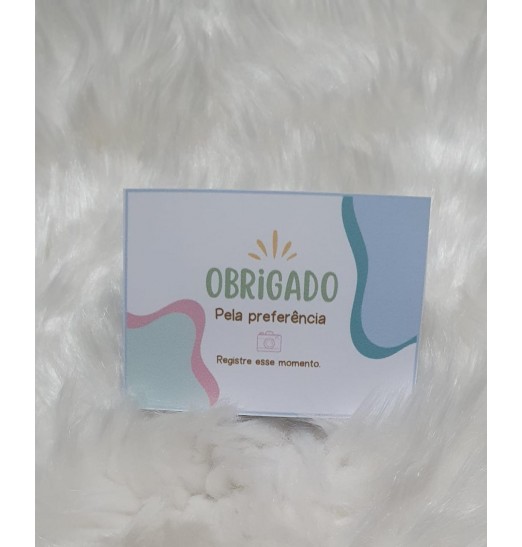 Cartão de Agradecimento ao Cliente 8x5,5cm Cartão de Agradecimento ao Cliente 8x5,5cm