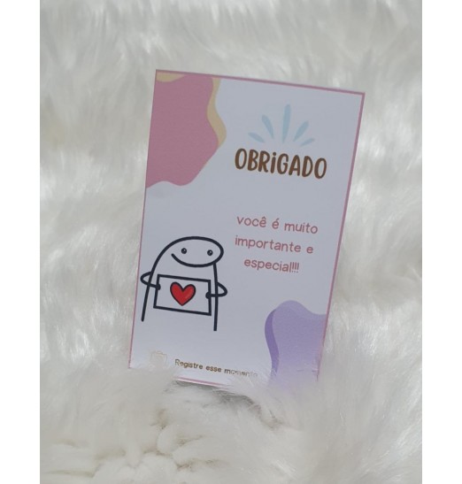 Cartão de Agradecimento ao Cliente 6cmX9cm Cartão de Agradecimento ao Cliente 6cmX9cm