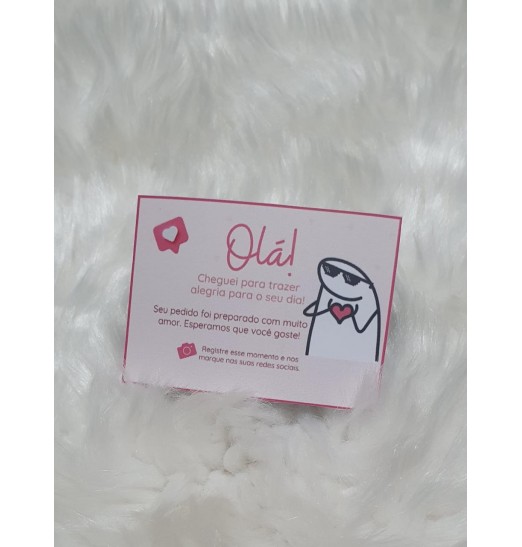 Cartão de Agradecimento ao Cliente 8x5,5cm Cartão de Agradecimento ao Cliente 8x5,5cm