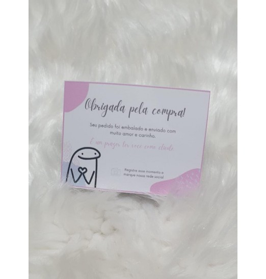 Cartão de Agradecimento ao Cliente 8x5,5cm Cartão de Agradecimento ao Cliente 8x5,5cm