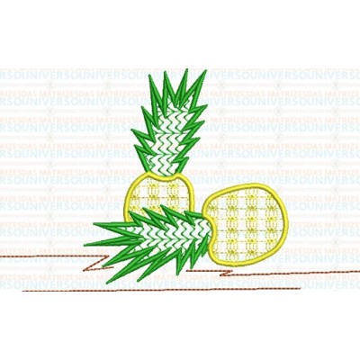 Matriz de Bordado Abacaxi  Matriz de Bordado Abacaxi