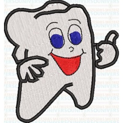 Matriz de Bordado Dente Matriz de Bordado Dente