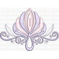 Matriz de Bordado Flor Lotus