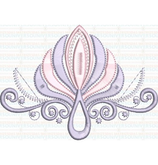 Matriz de Bordado Flor Lotus Matriz de Bordado Flor Lotus