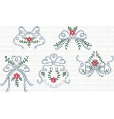 Matriz de Bordado Laços e flores - Coleção Matriz de Bordado Laços e flores - Coleção