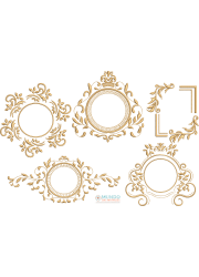 Matriz de Bordado Coleção Molduras 01