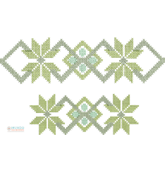  Matriz de Bordado Geométrico01 - Ponto Cruz